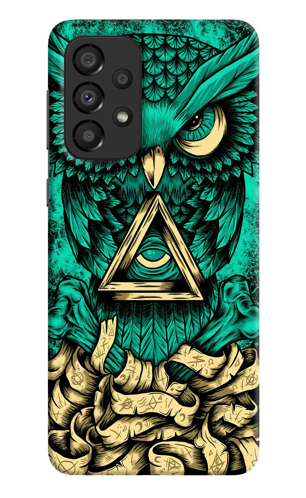 Green Owl Samsung A33 5G Hard Case Back Cover by Casekaro
