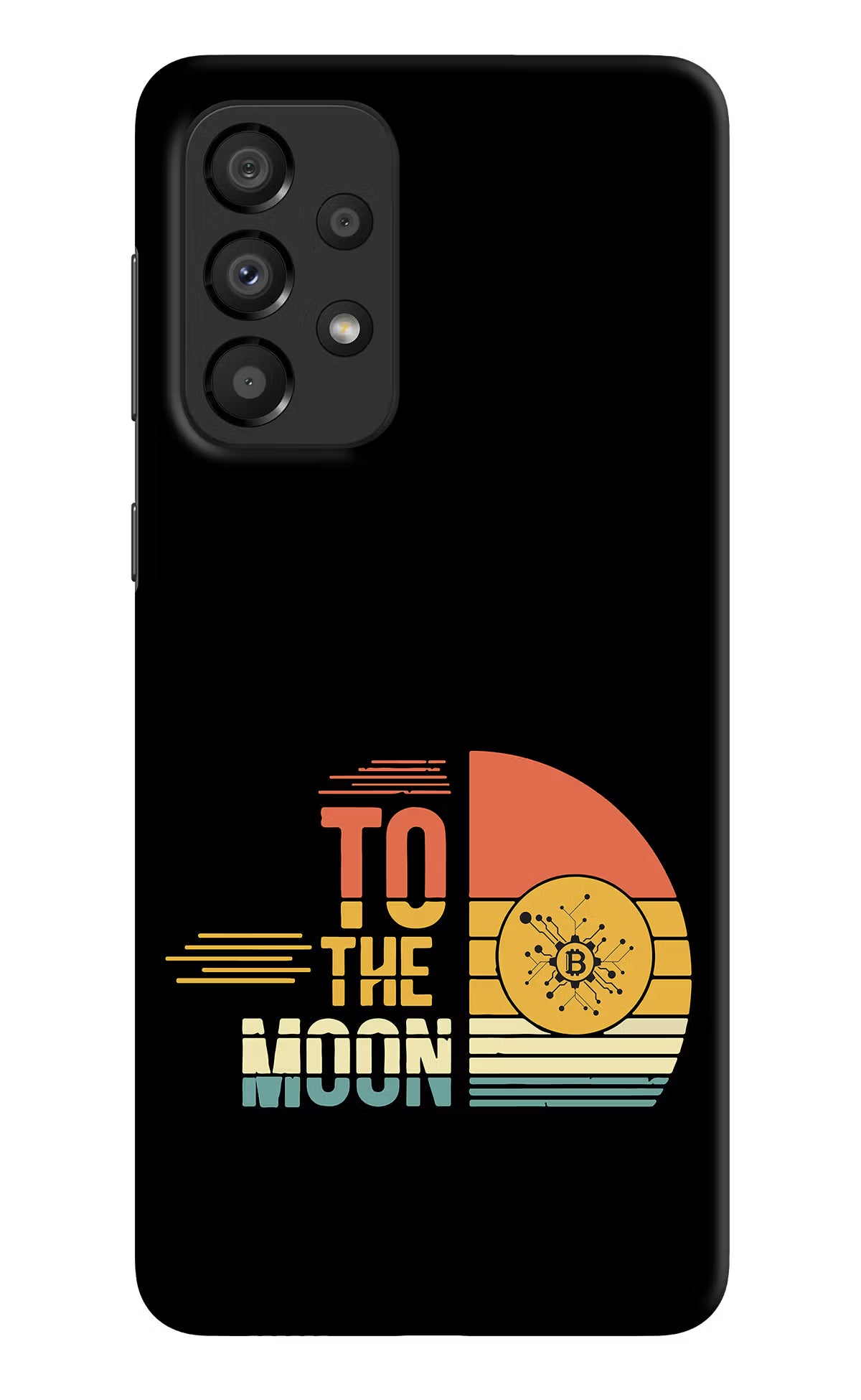 To the Moon Samsung A33 5G Hard Case Back Cover by Casekaro