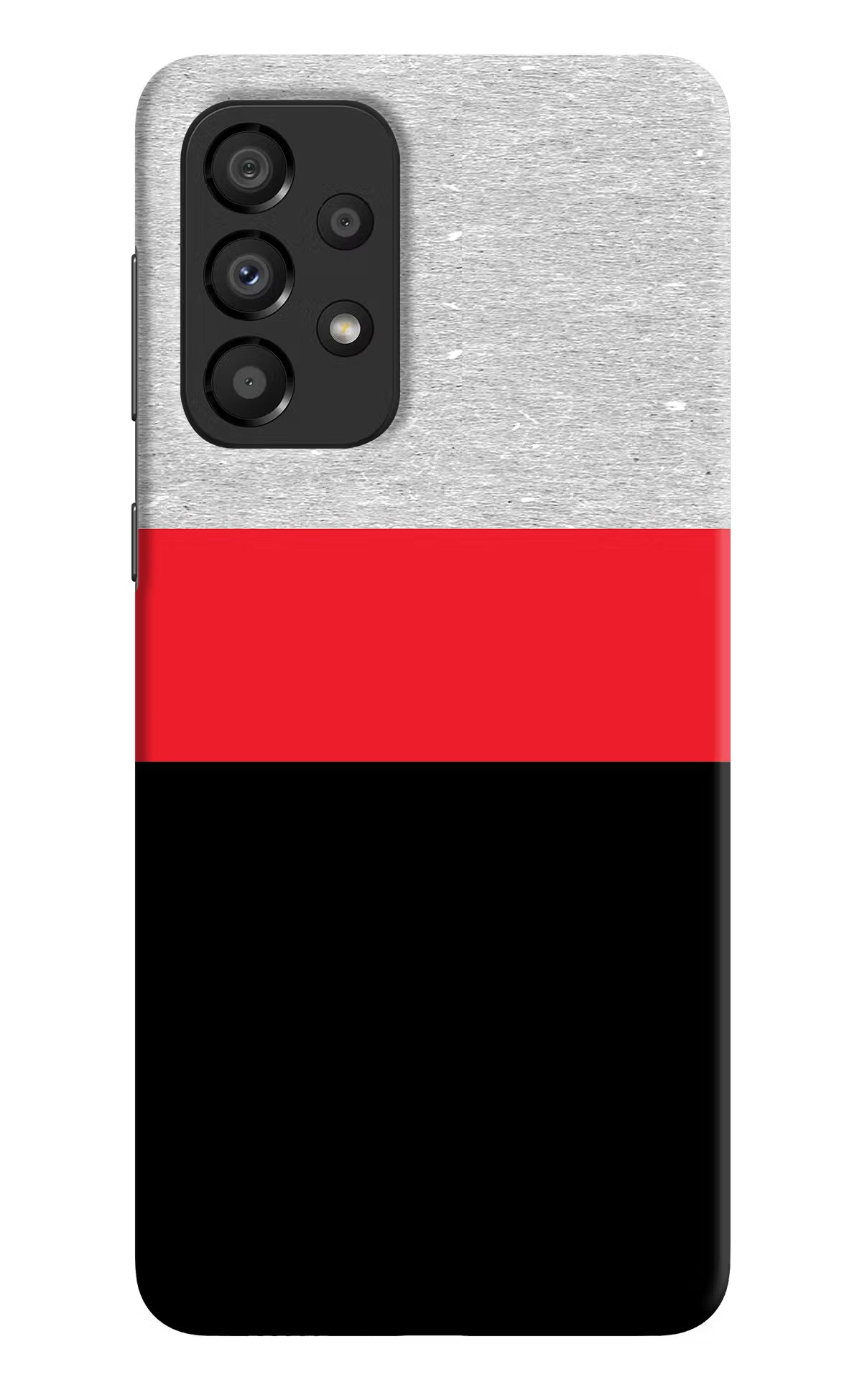 Tri Color Pattern Samsung A33 5G Hard Case Back Cover by Casekaro