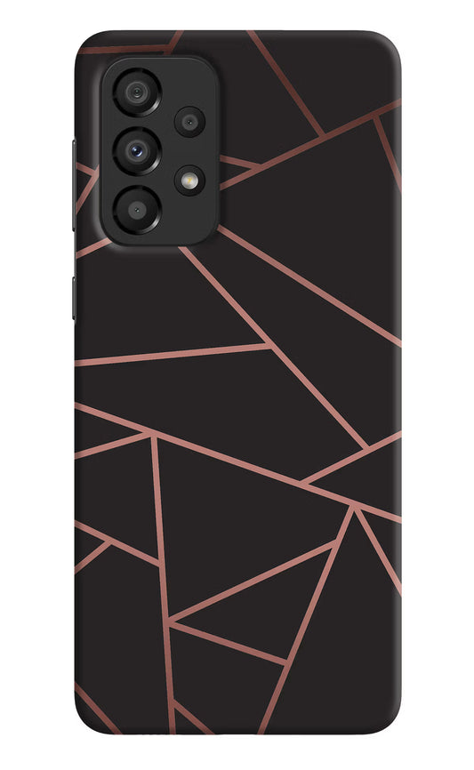 Geometric Pattern Samsung A33 5G Hard Case Back Cover by Casekaro