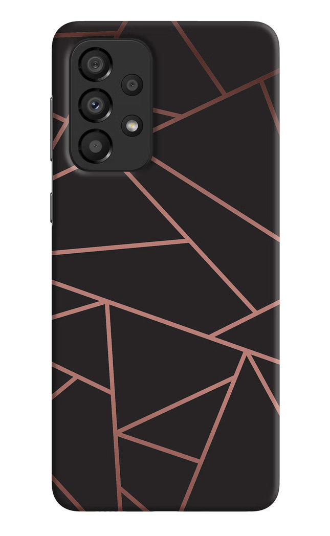 Geometric Pattern Samsung A33 5G Hard Case Back Cover by Casekaro