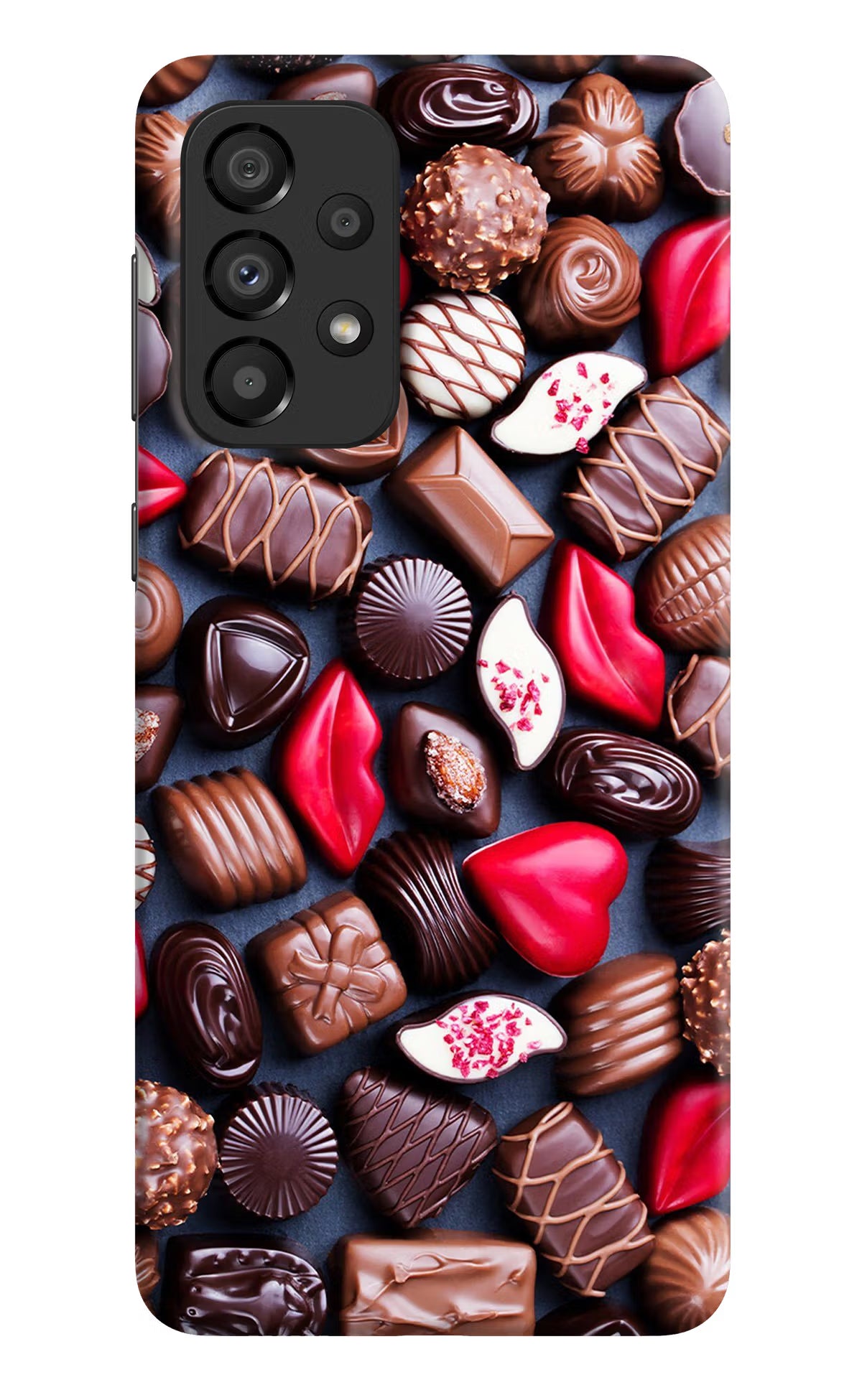 Chocolates Samsung A33 5G Hard Case Back Cover by Casekaro