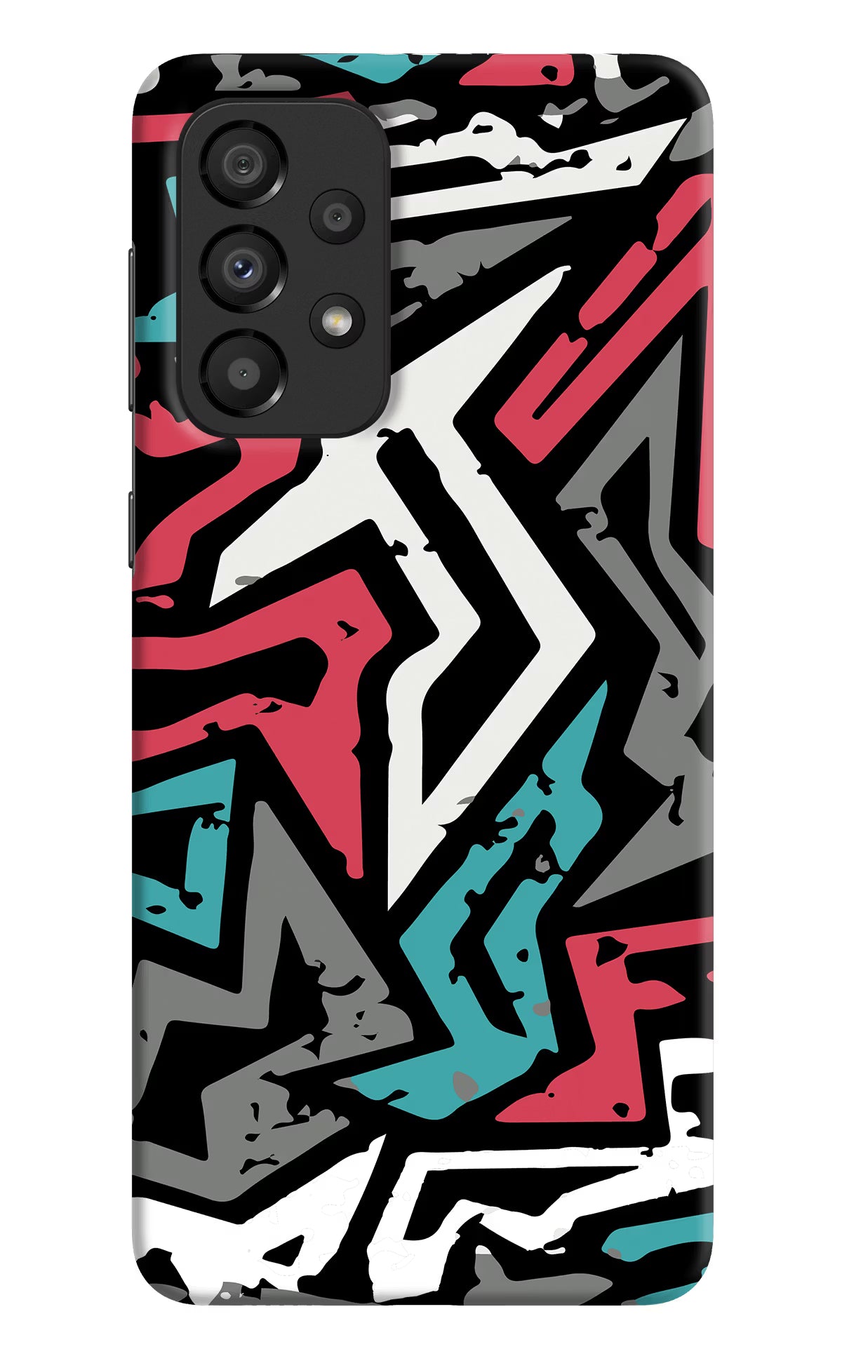 Geometric Graffiti Samsung A33 5G Hard Case Back Cover by Casekaro