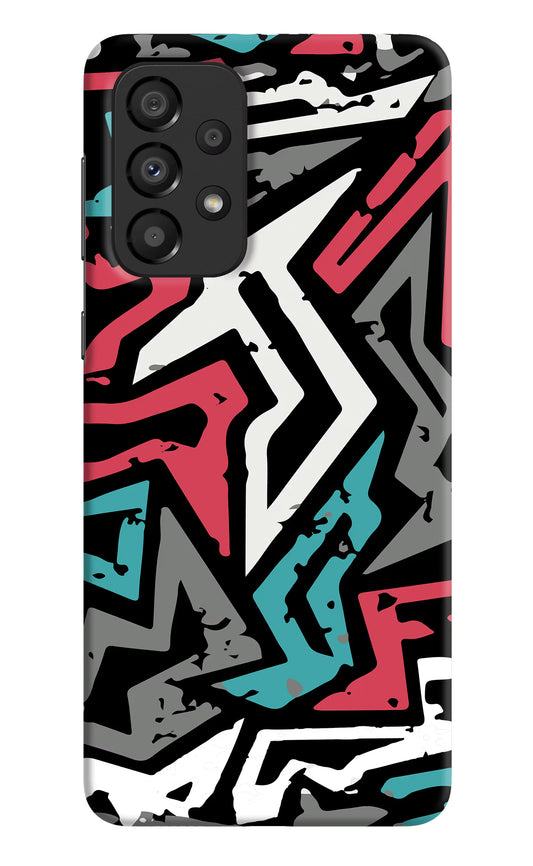 Geometric Graffiti Samsung A33 5G Hard Case Back Cover by Casekaro