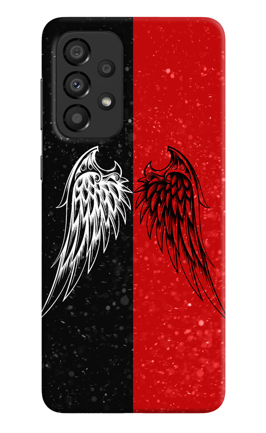 Wings Samsung A33 5G Hard Case Back Cover by Casekaro
