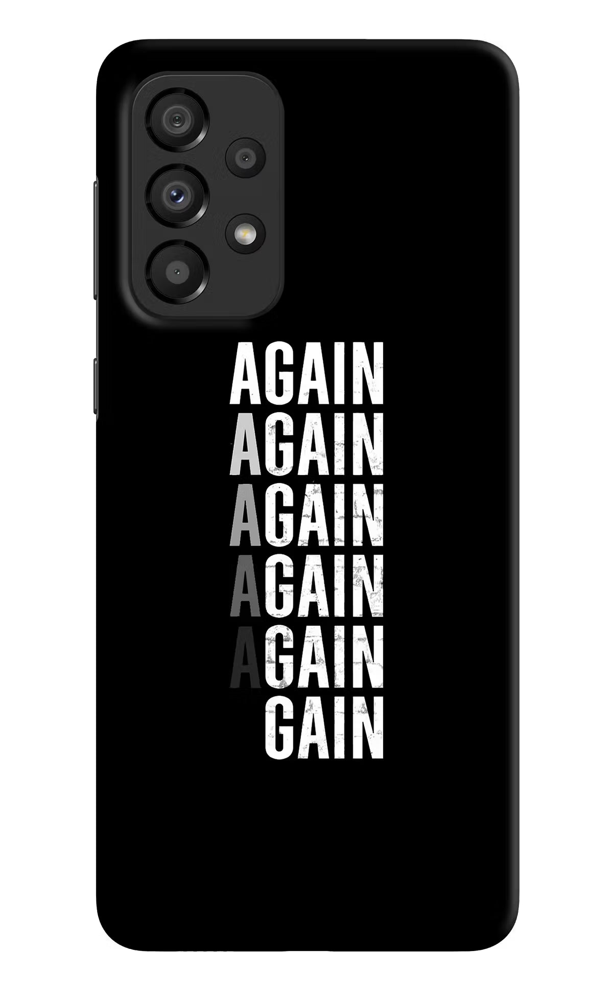 Again Again Gain Samsung A33 5G Hard Case Back Cover by Casekaro
