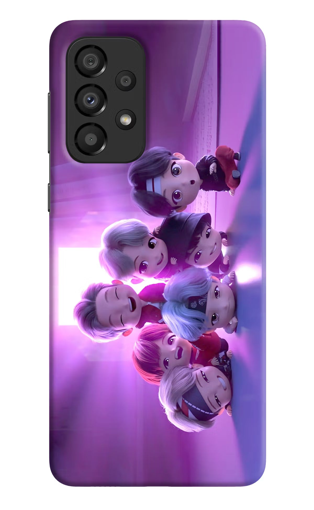 BTS Chibi Samsung A33 5G Hard Case Back Cover by Casekaro