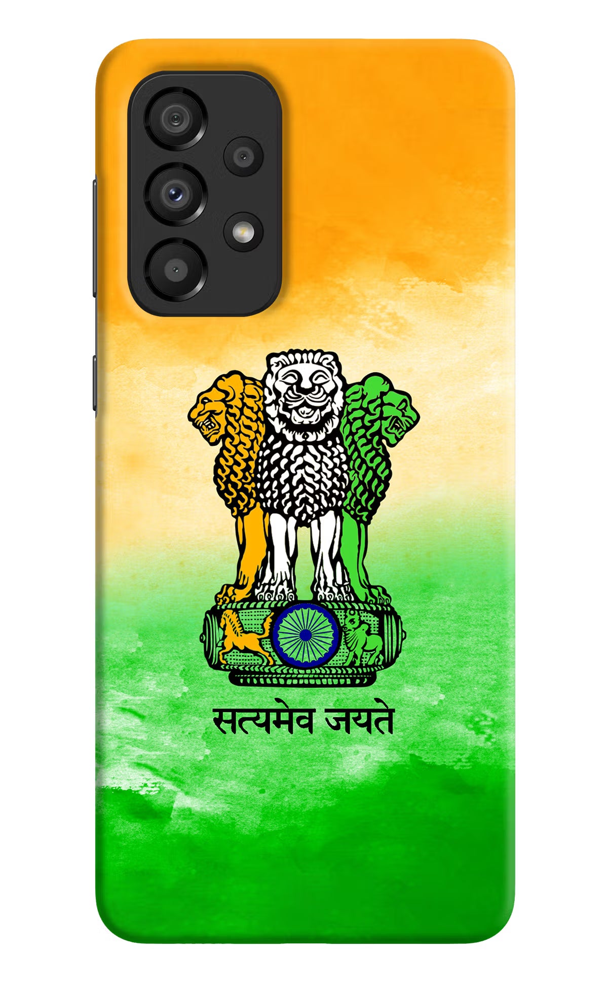 Satyamev Jayate Flag Samsung A33 5G Hard Case Back Cover by Casekaro