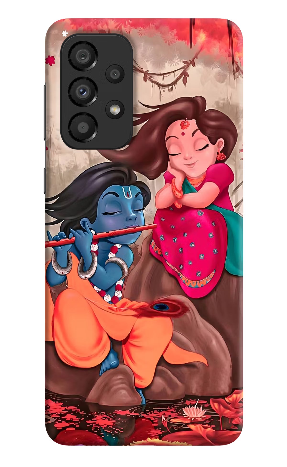 Radhe Krishna Samsung A33 5G Hard Case Back Cover by Casekaro