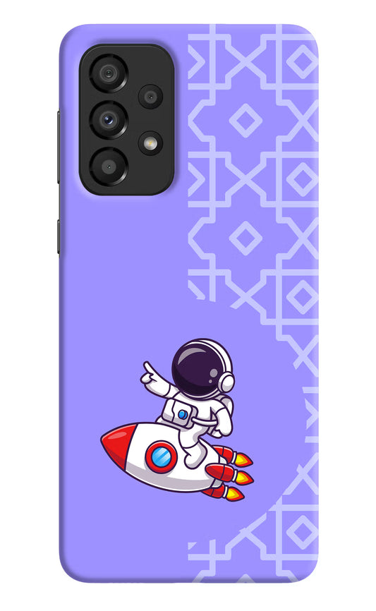 Cute Astronaut Samsung A33 5G Hard Case Back Cover by Casekaro