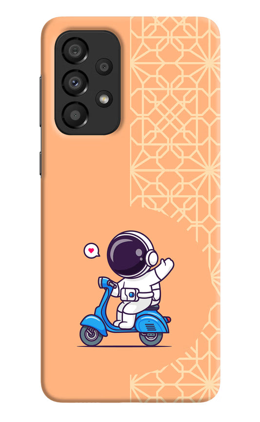Cute Astronaut Riding Samsung A33 5G Hard Case Back Cover by Casekaro