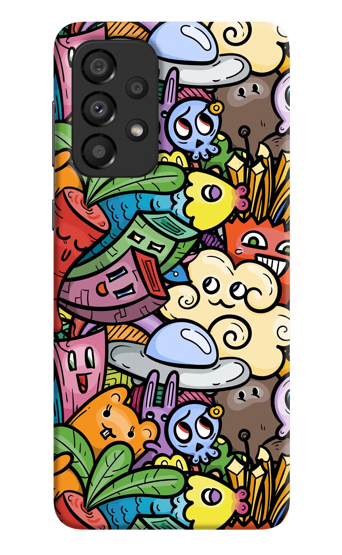 Veggie Doodle Samsung A33 5G Hard Case Back Cover by Casekaro