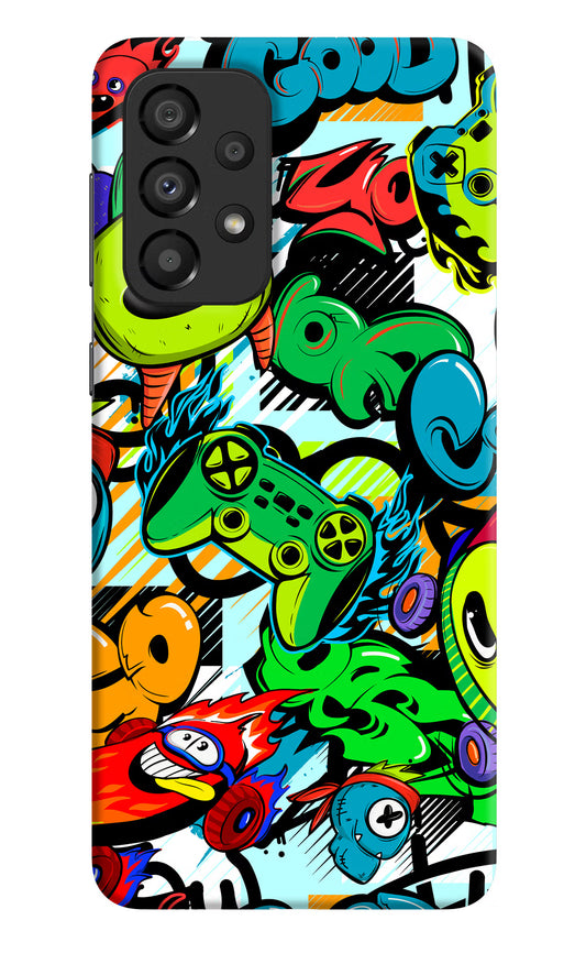 Game Doodle Samsung A33 5G Hard Case Back Cover by Casekaro