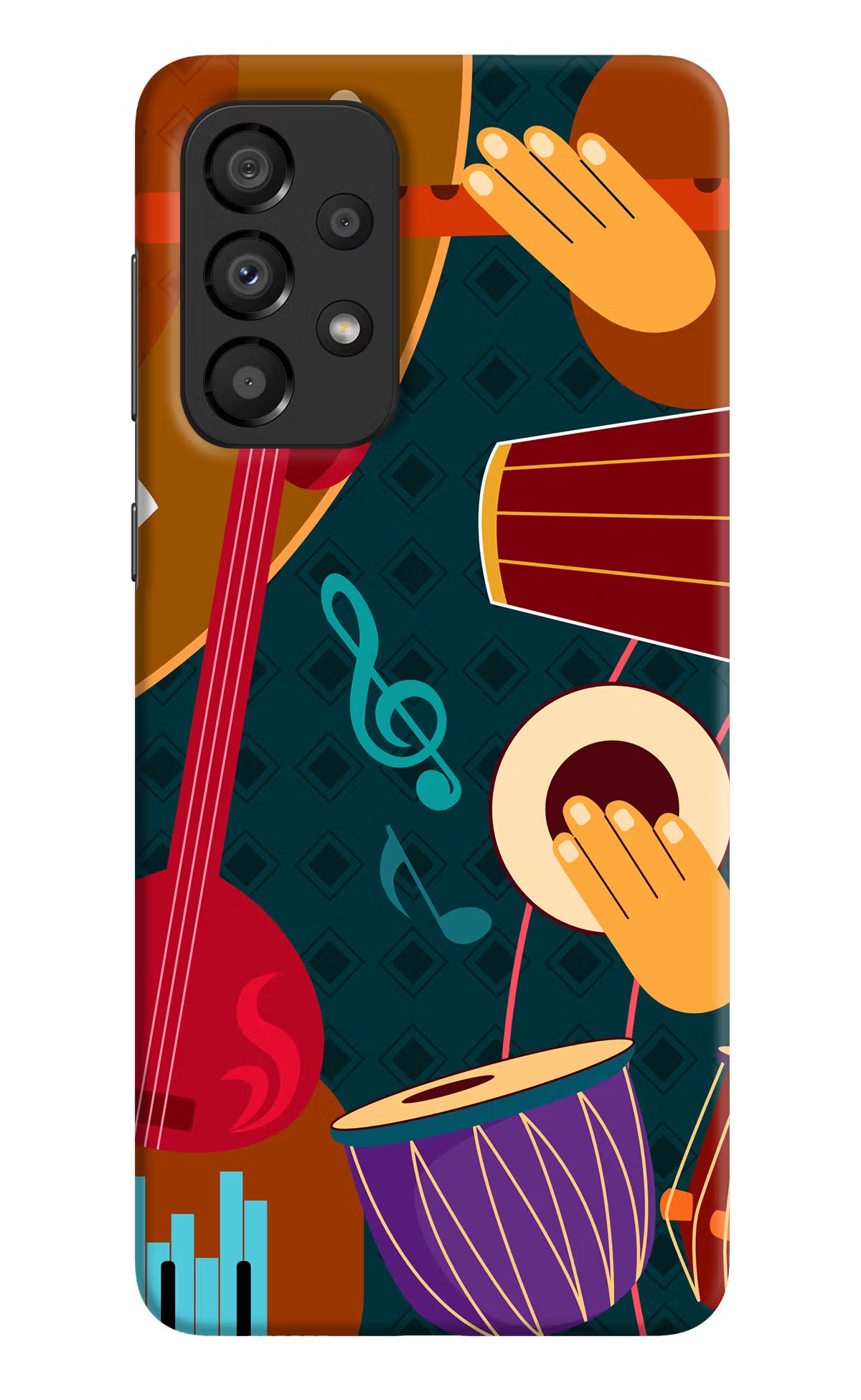 Music Instrument Samsung A33 5G Hard Case Back Cover by Casekaro