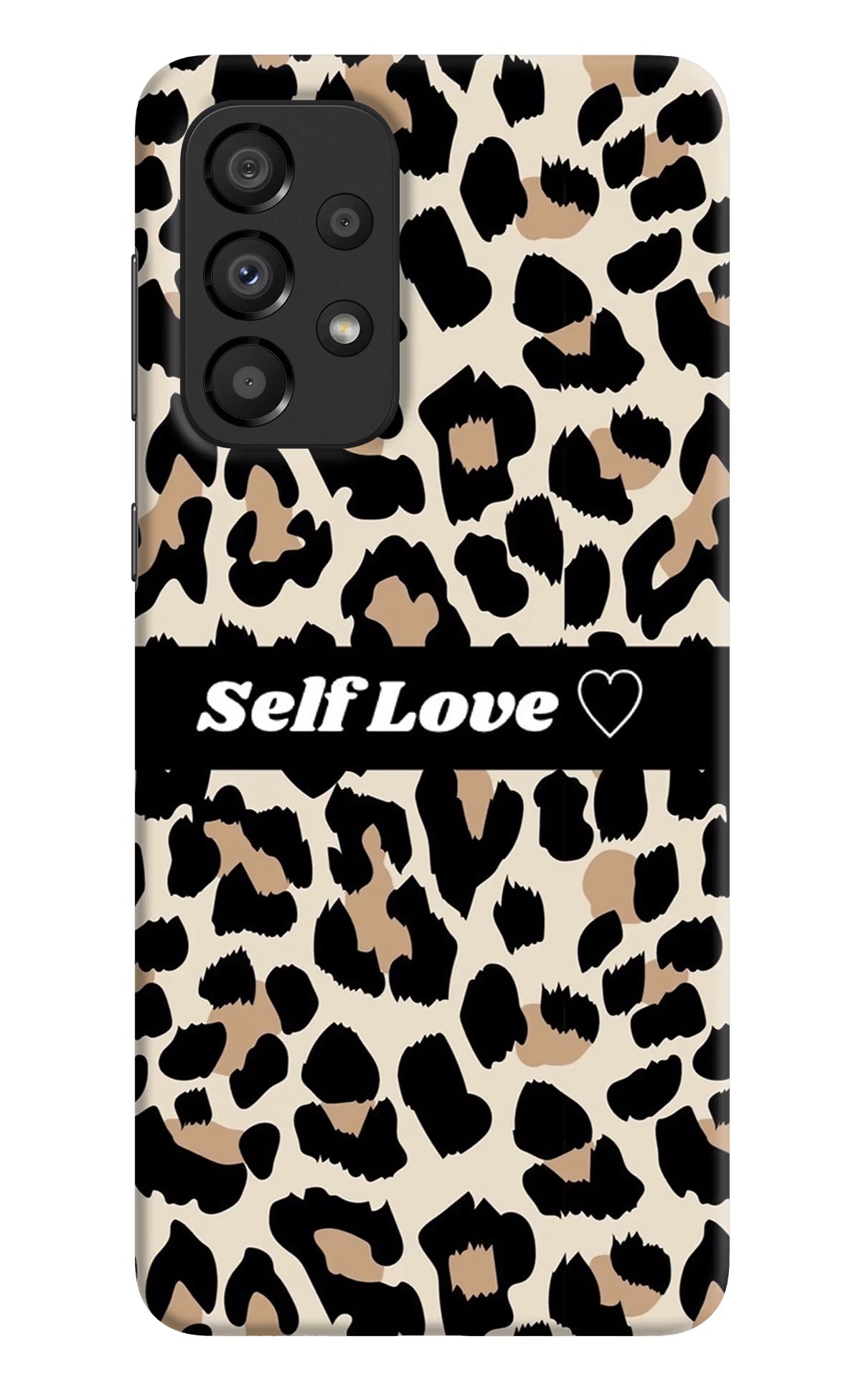 Leopard Print Self Love Samsung A33 5G Hard Case Back Cover by Casekaro