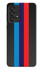 BMW Stripes Pattern Samsung A33 5G Hard Case Back Cover by Casekaro