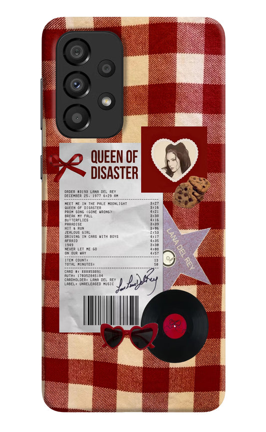 Queen of Disaster Samsung A33 5G Hard Case Back Cover by Casekaro