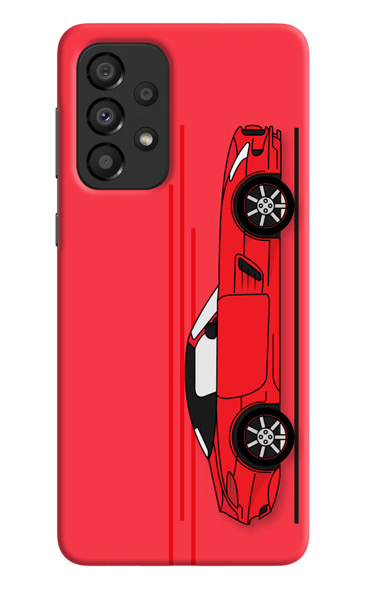 Red Velocity Samsung A33 5G Hard Case Back Cover by Casekaro