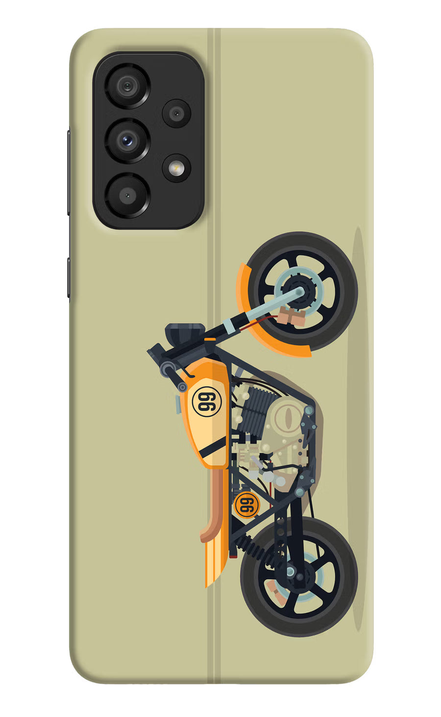 Vertical Speedster Samsung A33 5G Back Cover, Hard case