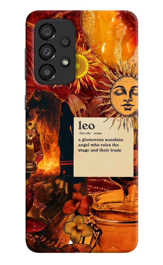 Leo Zodiac Samsung A33 5G Hard Case Back Cover by Casekaro