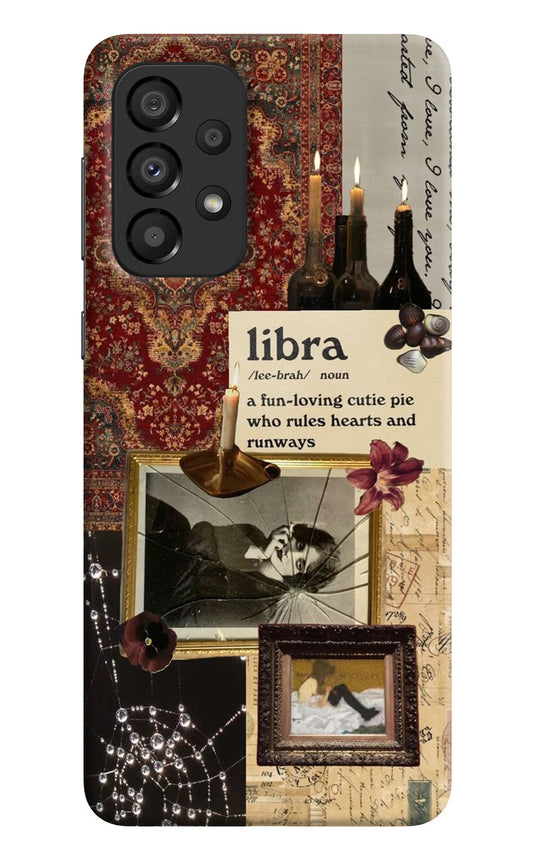 Libra Zodiac Samsung A33 5G Hard Case Back Cover by Casekaro