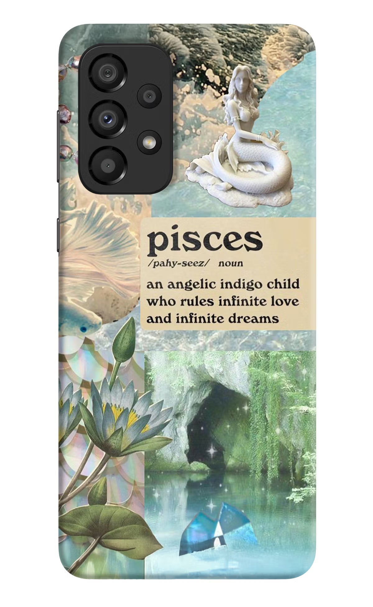 Pisces Zodiac Samsung A33 5G Hard Case Back Cover by Casekaro