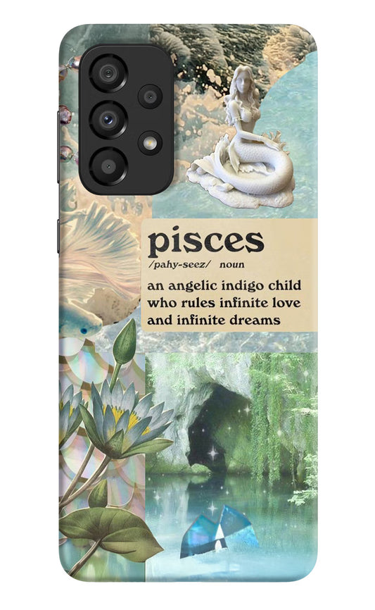 Pisces Zodiac Samsung A33 5G Hard Case Back Cover by Casekaro