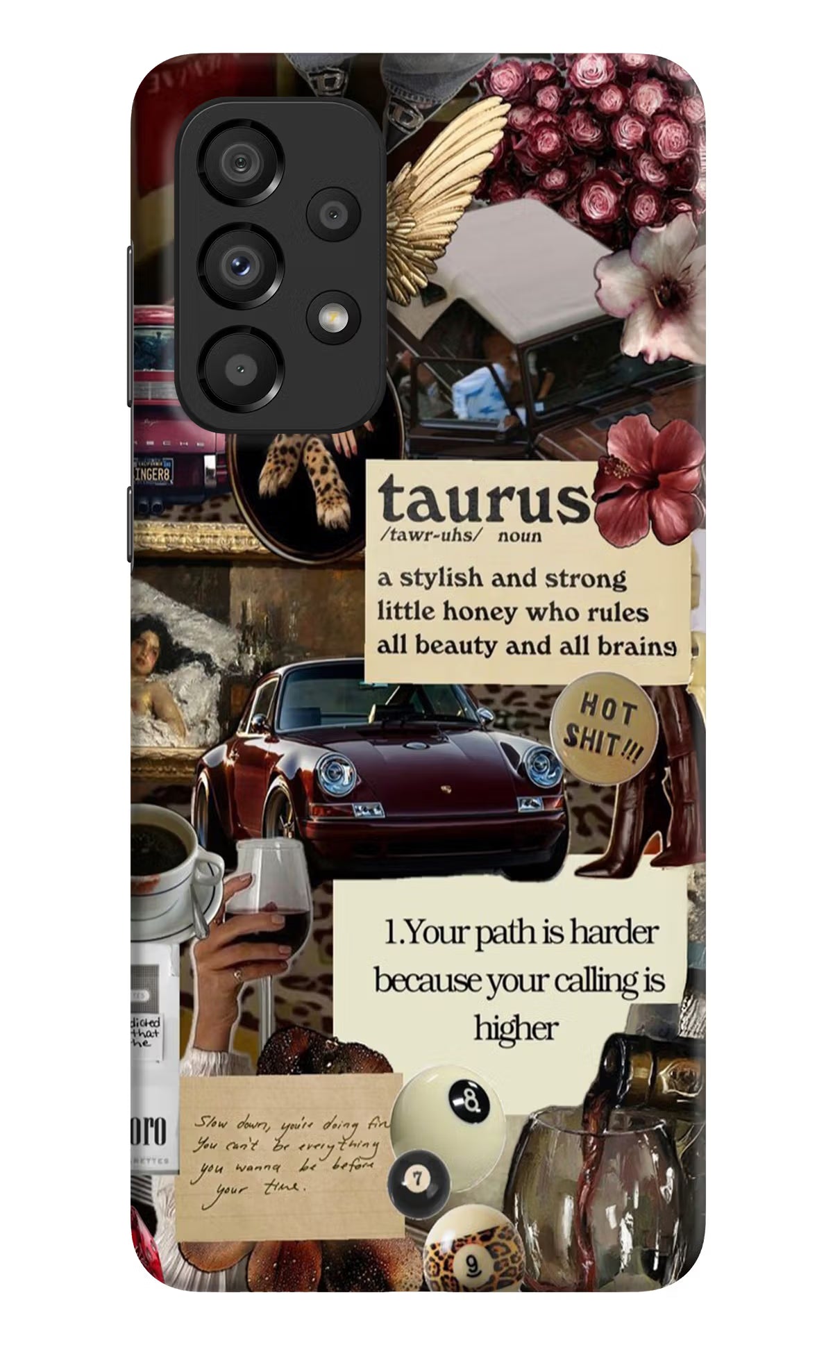 Taurus Zodiac Samsung A33 5G Hard Case Back Cover by Casekaro