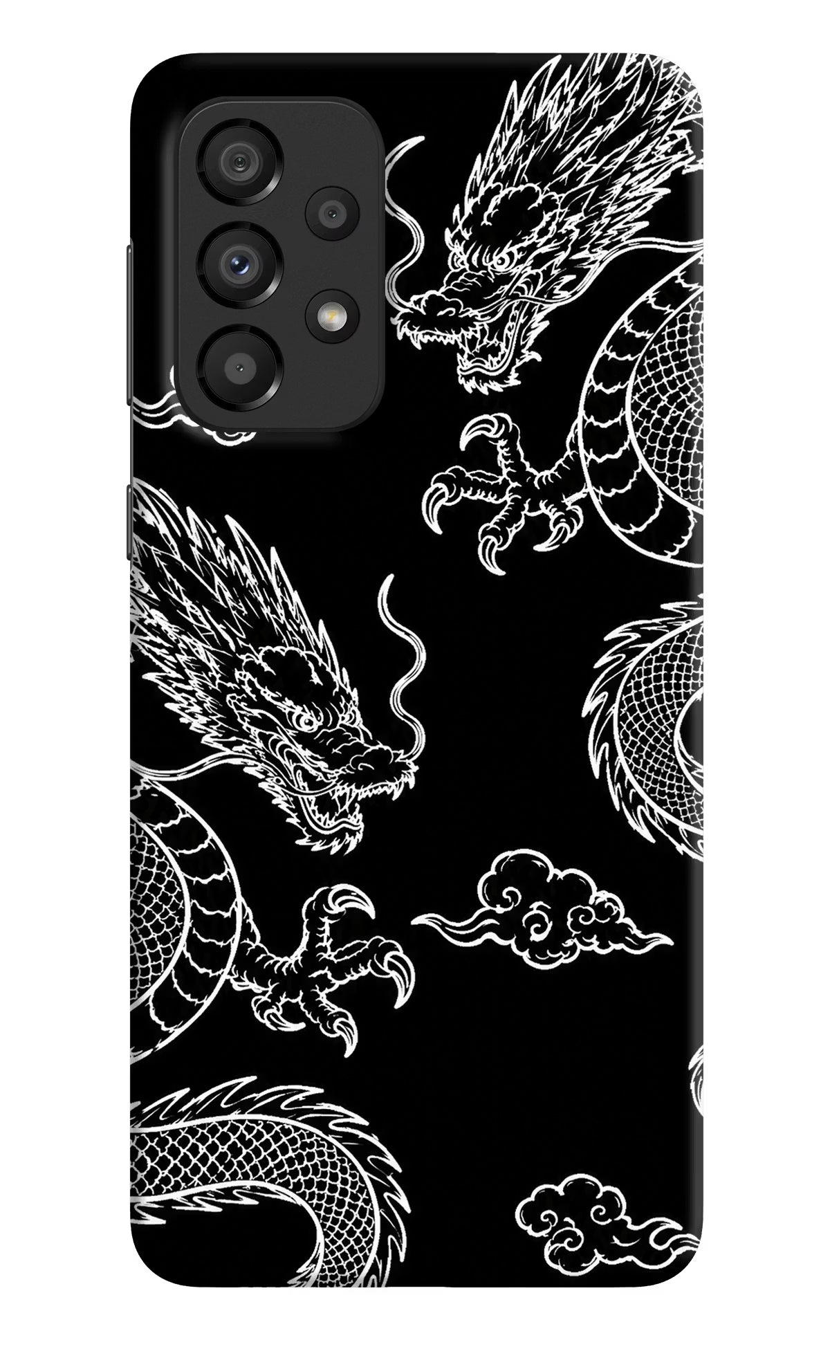 Twin Dragons Samsung A33 5G Hard Case Back Cover by Casekaro