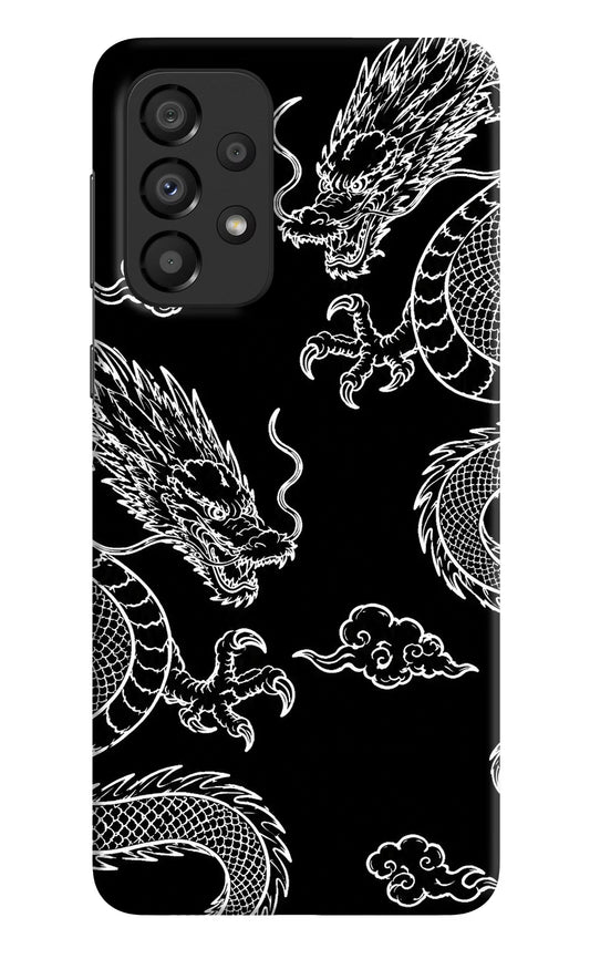 Twin Dragons Samsung A33 5G Hard Case Back Cover by Casekaro