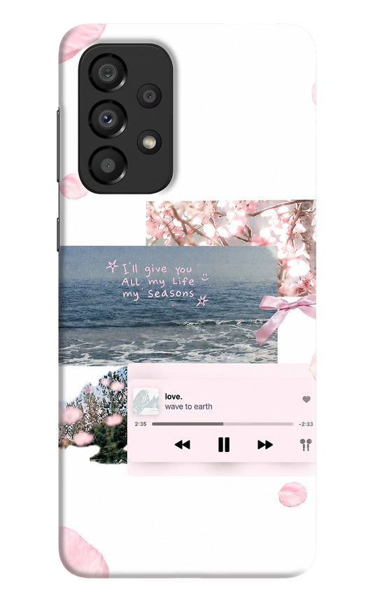 Wave to earth Samsung A33 5G Hard Case Back Cover by Casekaro