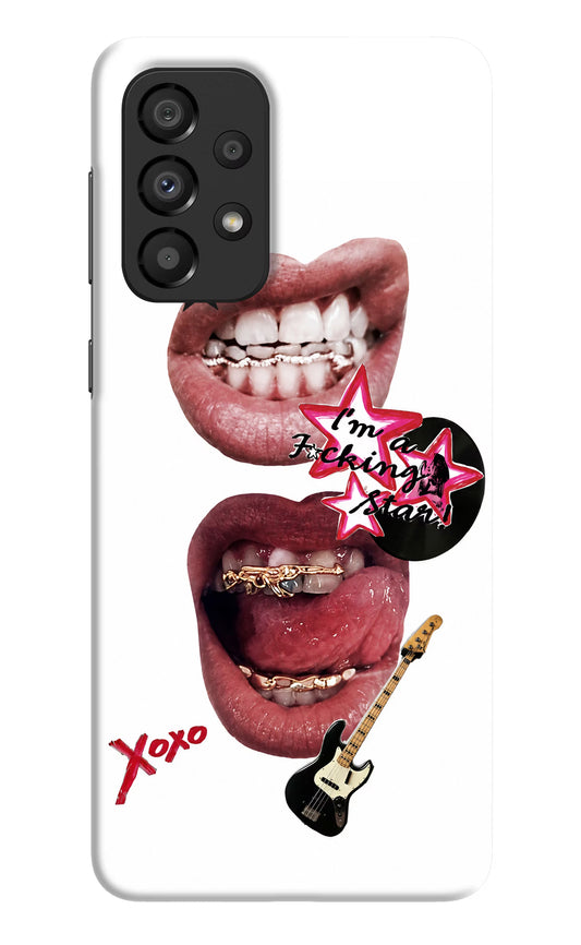 Rockstar Samsung A33 5G Hard Case Back Cover by Casekaro