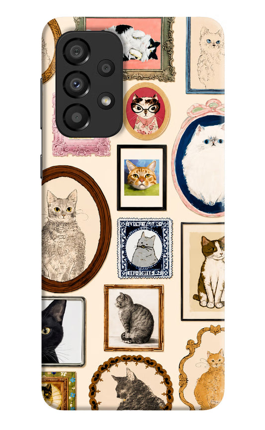 Mirror Cats Samsung A33 5G Hard Case Back Cover by Casekaro