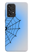 Blue Web Samsung A33 5G Hard Case Back Cover by Casekaro