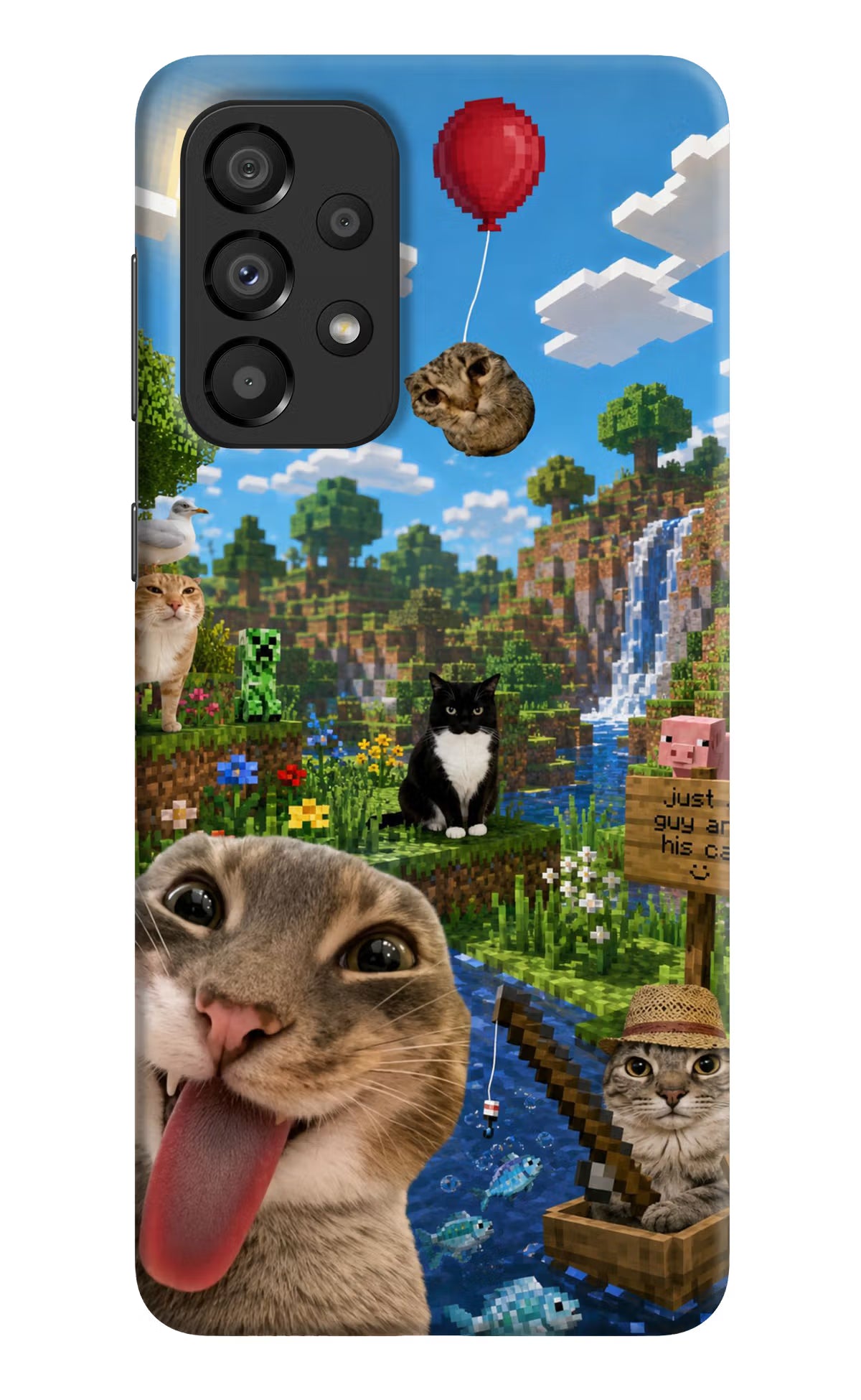 Minecraft Cat Chaos Samsung A33 5G Back Cover