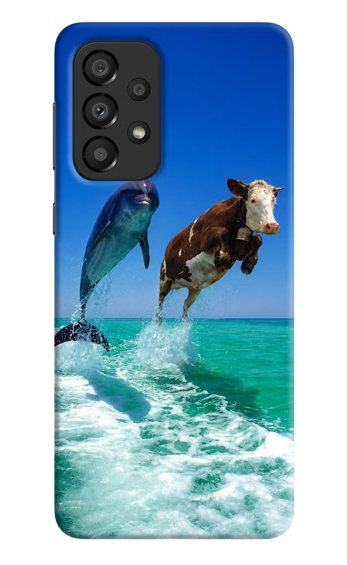 Dolphin vs Cow Samsung A33 5G Back Cover
