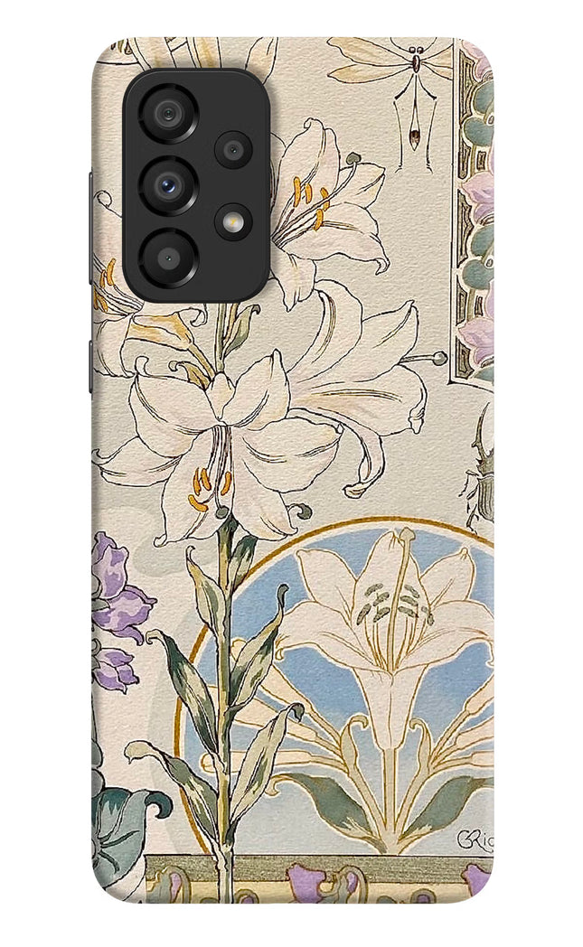 White Lily Samsung A33 5G Hard Case Back Cover by Casekaro