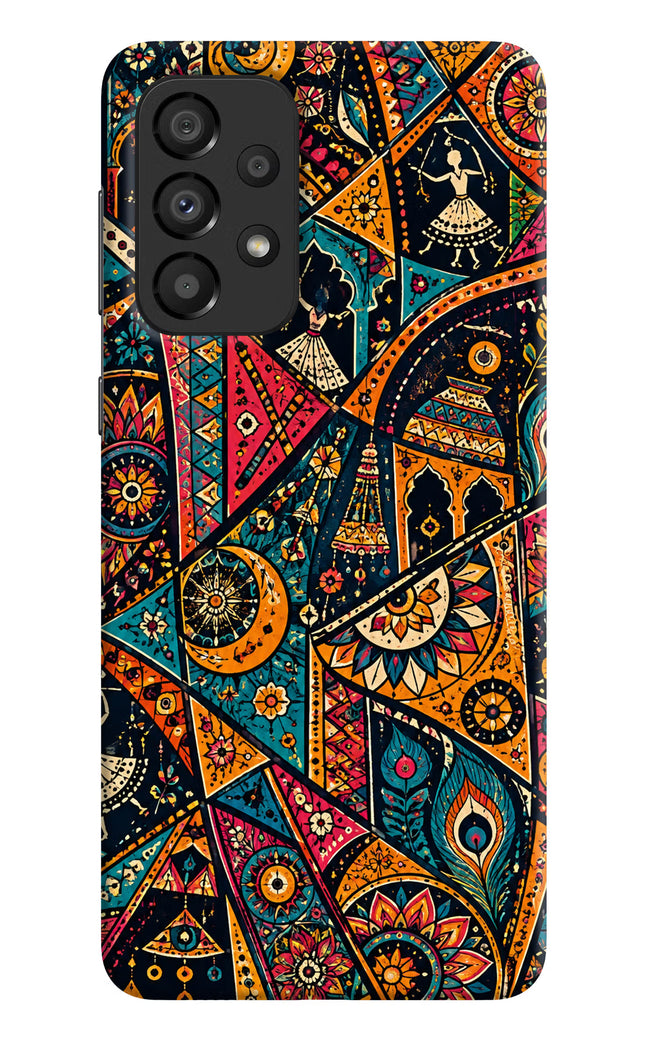 Folk Print Samsung A33 5G Hard Case Back Cover by Casekaro