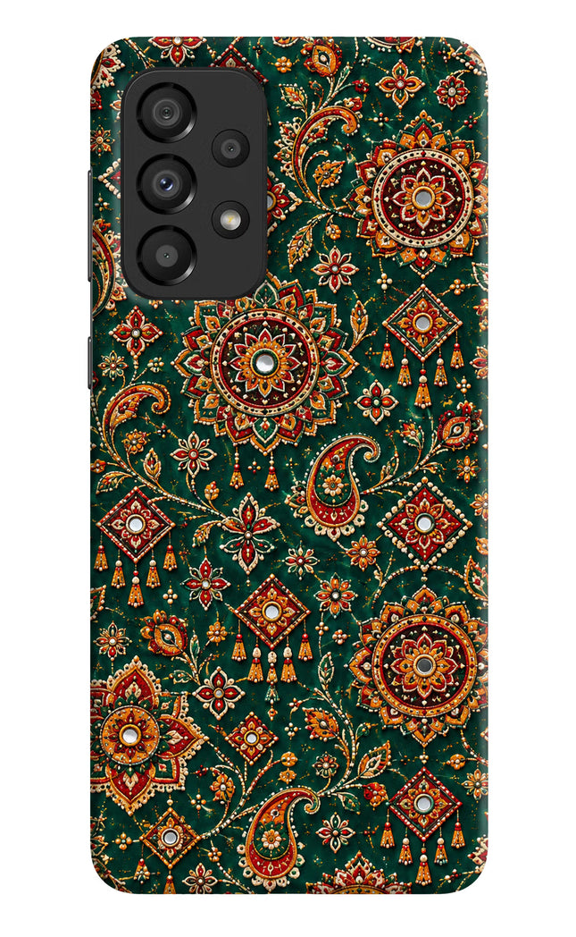 Green Pataka Samsung A33 5G Hard Case Back Cover by Casekaro
