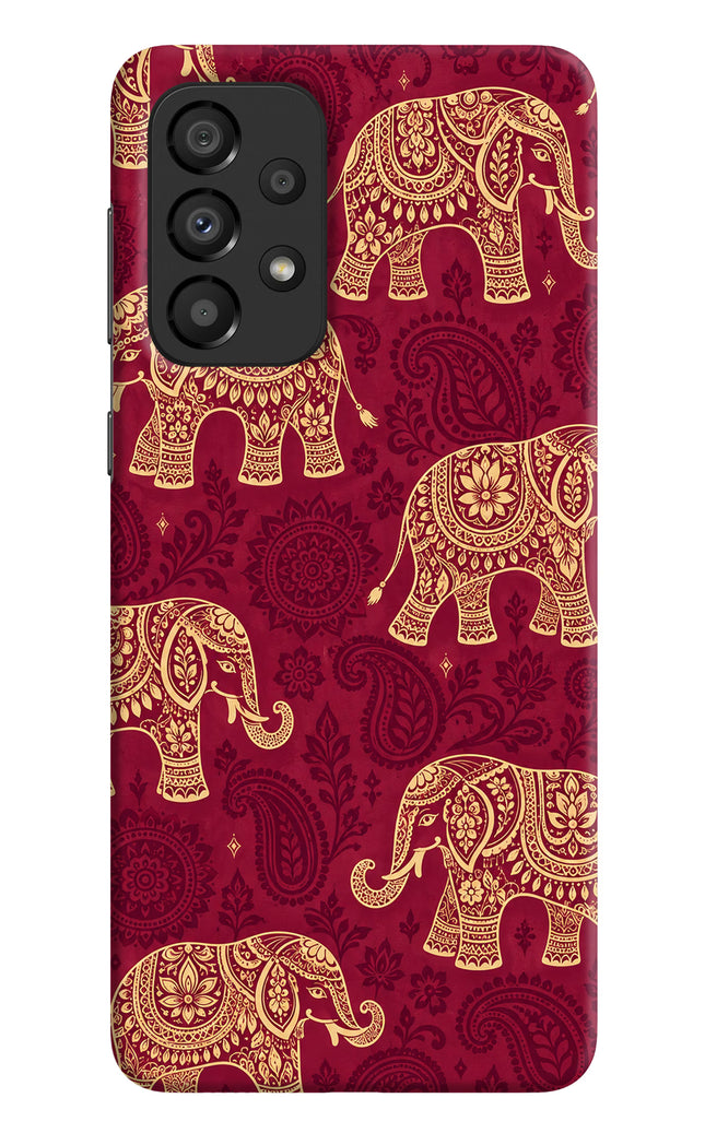 Maroon Elephant Samsung A33 5G Hard Case Back Cover by Casekaro