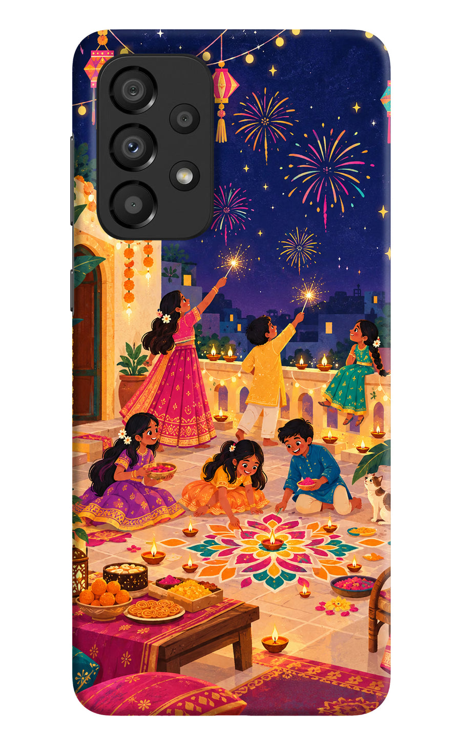 Diwali Night Samsung A33 5G Back Cover, Hard case