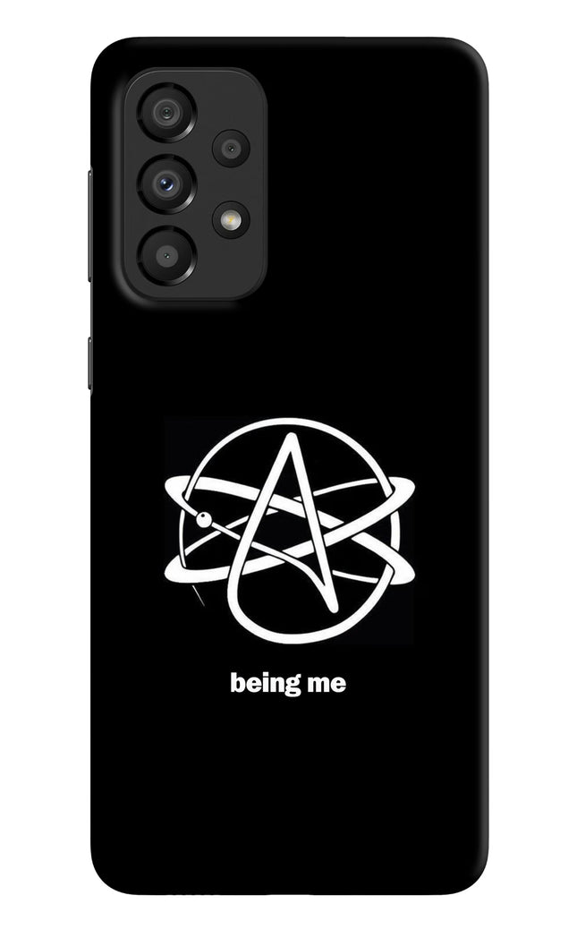 Atheist Symbol Samsung A33 5G Hard Case Back Cover by Casekaro