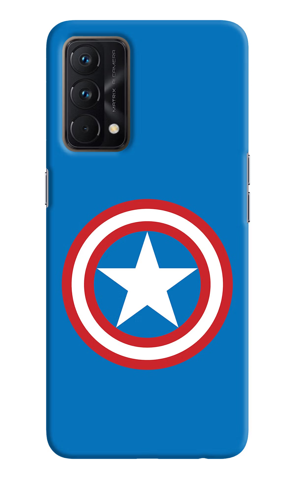 Captain America Logo Realme GT Master Edition Hard Case Back Cover by Casekaro