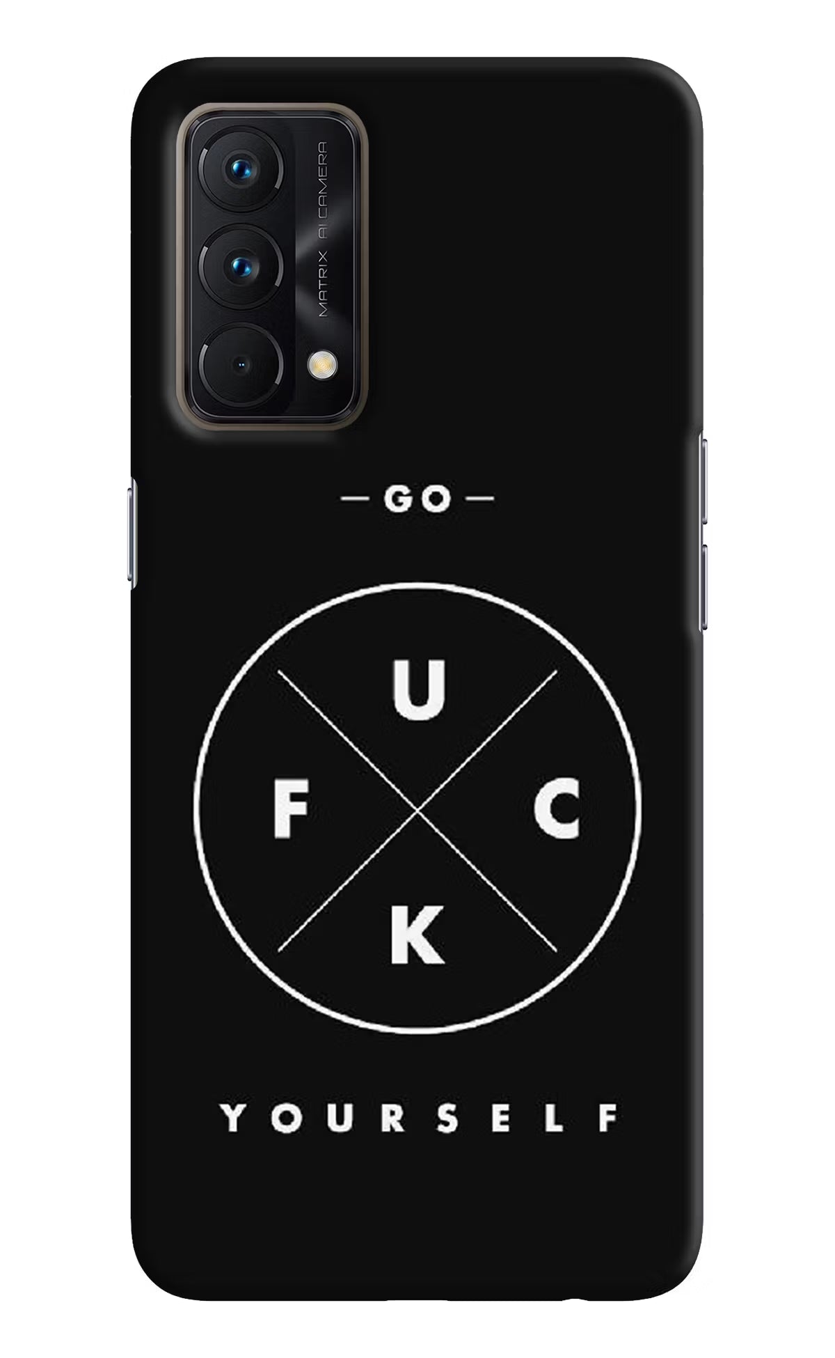 Go Fuck Yourself Realme GT Master Edition Hard Case Back Cover by Casekaro
