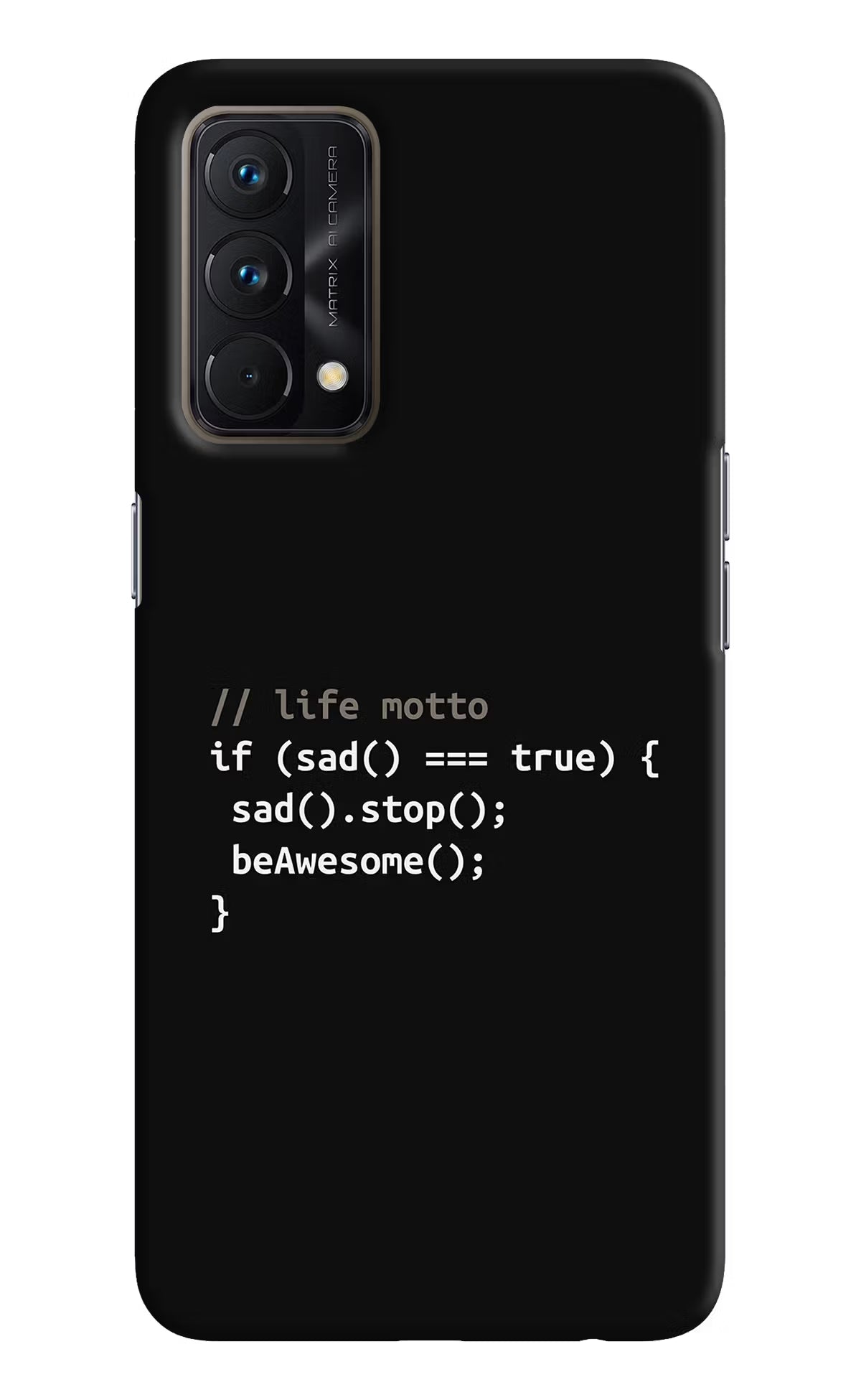 Life Motto Code Realme GT Master Edition Hard Case Back Cover by Casekaro