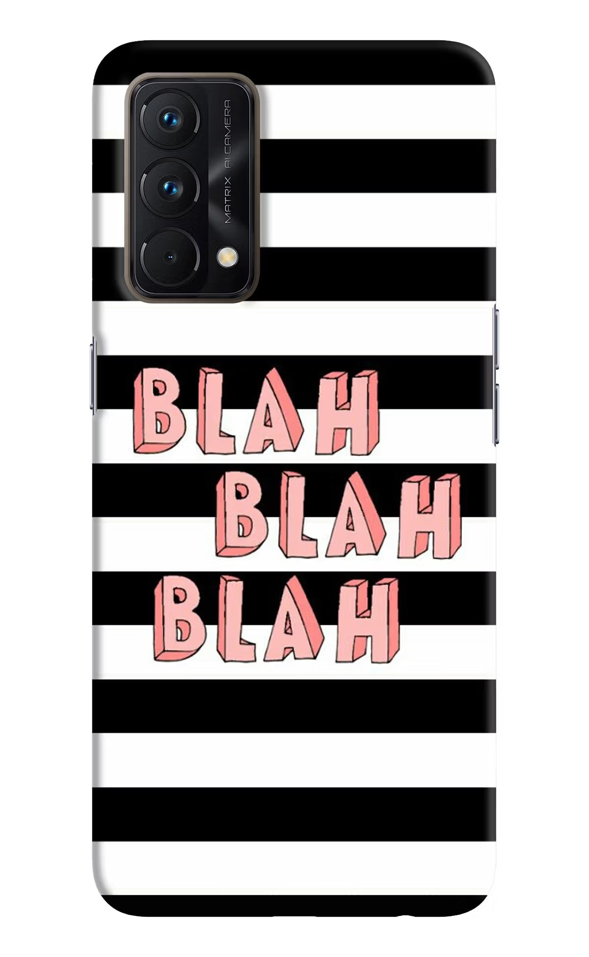 Blah Blah Blah Realme GT Master Edition Hard Case Back Cover by Casekaro