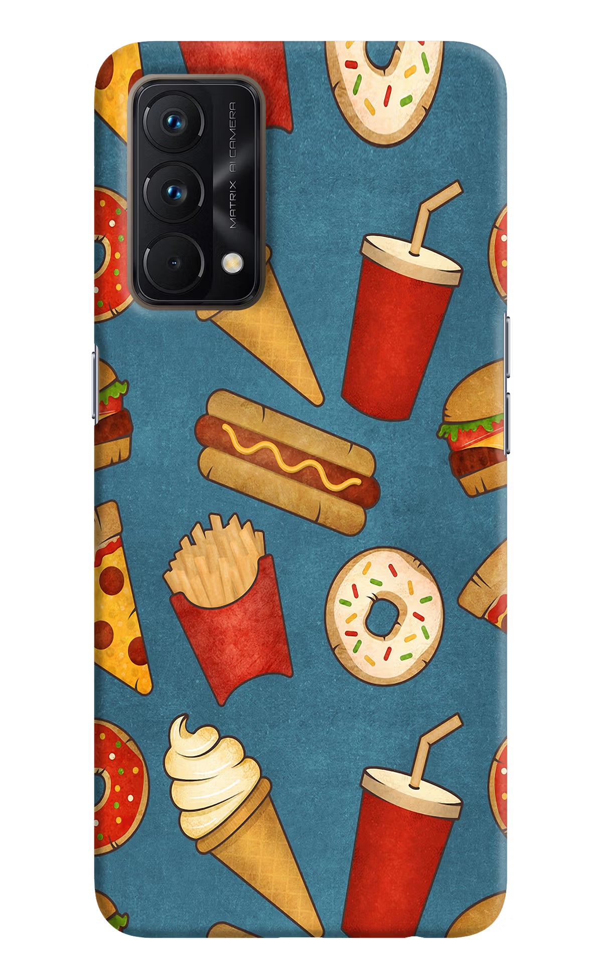 Foodie Realme GT Master Edition Hard Case Back Cover by Casekaro