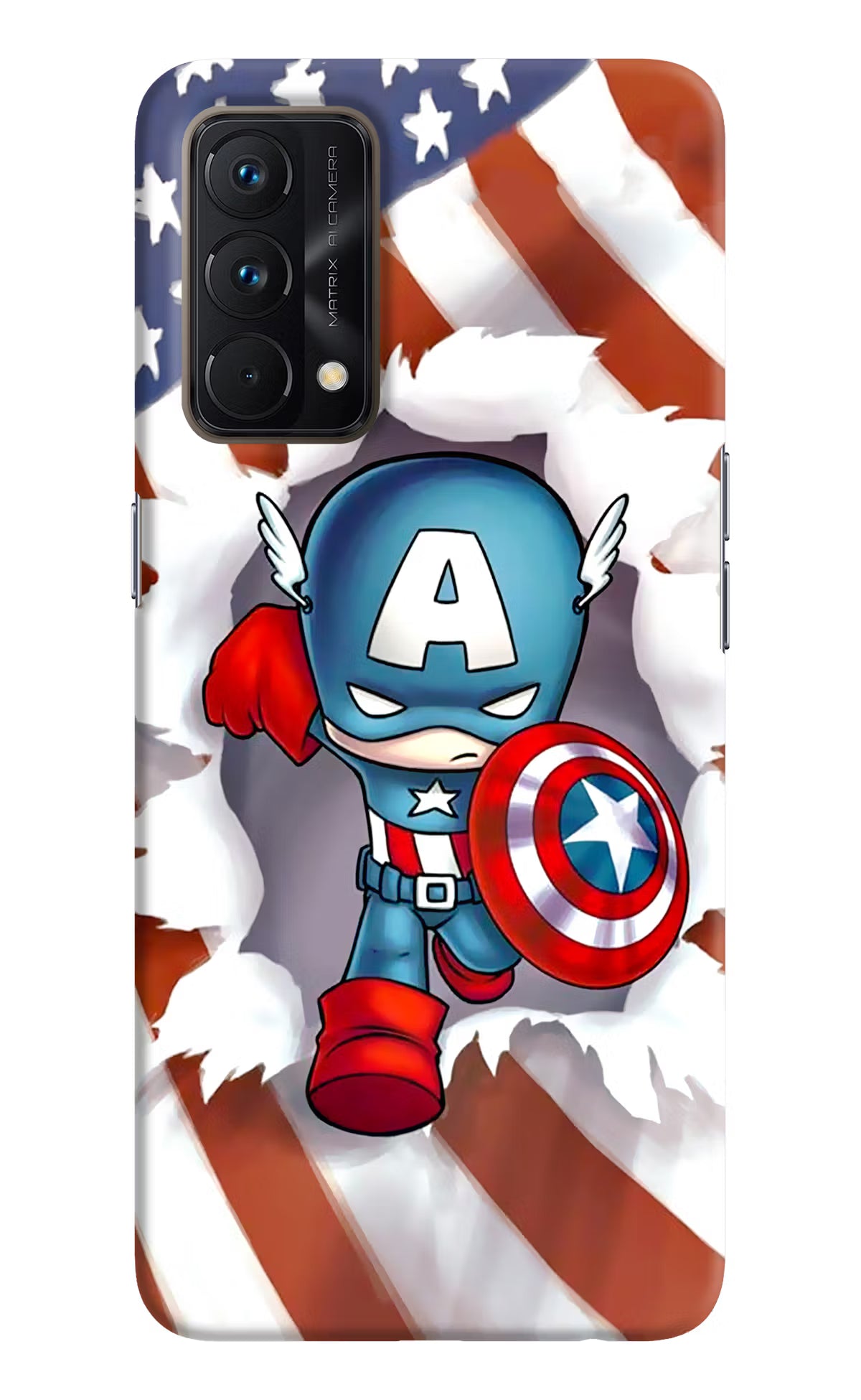 Captain America Realme GT Master Edition Hard Case Back Cover by Casekaro