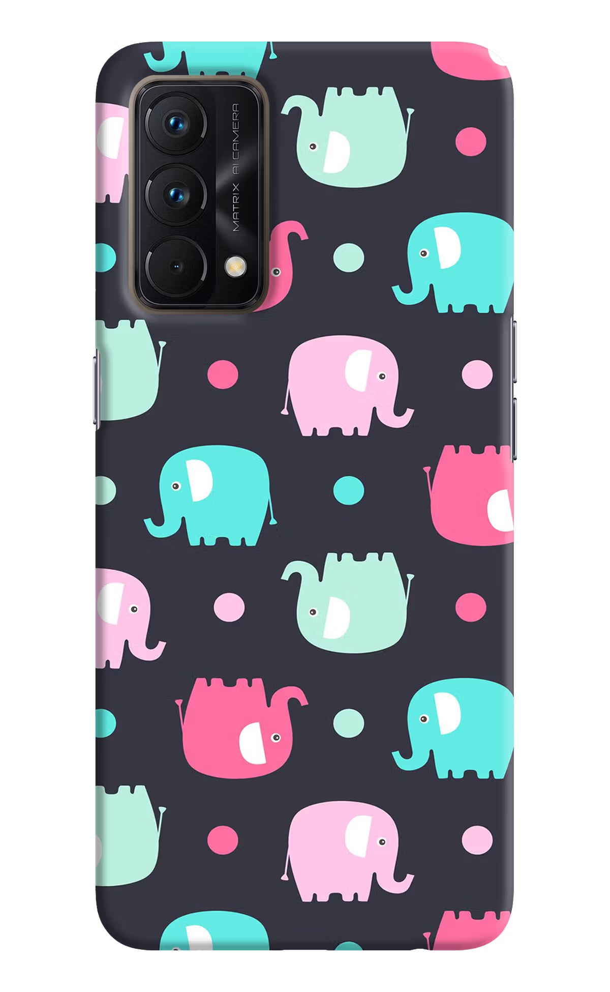 Elephants Realme GT Master Edition Hard Case Back Cover by Casekaro