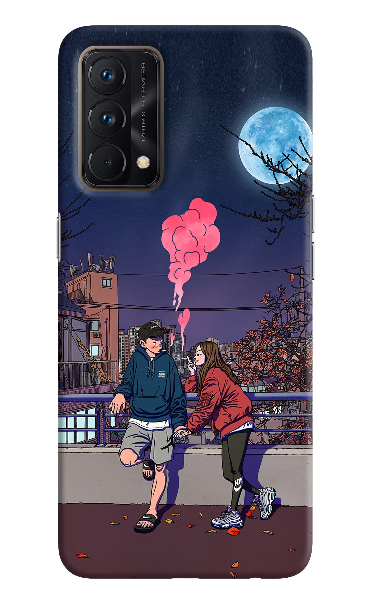 Chilling Couple Realme GT Master Edition Hard Case Back Cover by Casekaro